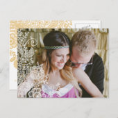 ヴィンテージレース写真ポストカードを保存 案内ポストカード (正面/裏面)