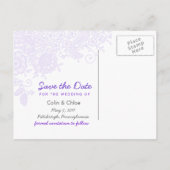 ヴィンテージレース写真ポストカードを保存 案内ポストカード (裏面)