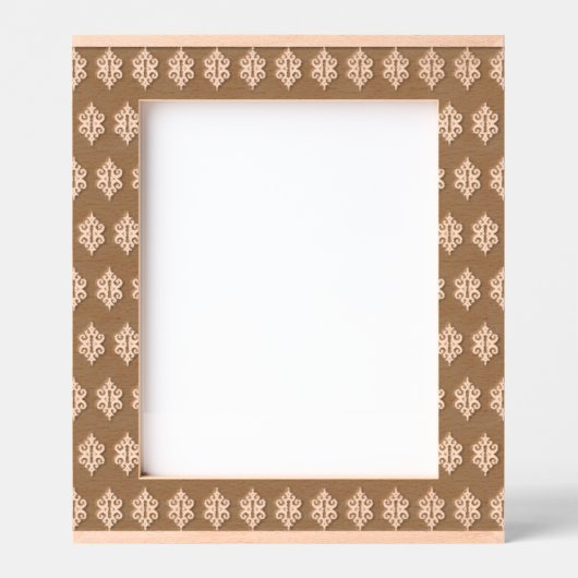 ヴィンテージレース写真枠 レーザー彫刻フレーム (正面)