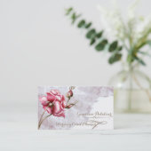 ヴィンテージレース及びバラウェディングプランナー 名刺 (スタンド正面)