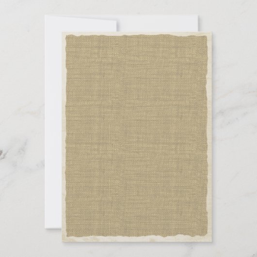 ヴィンテージレース及びリボンブライダルシャワー 招待状 (裏面)