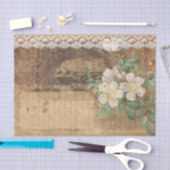 ヴィンテージレース及び写真 薄葉紙 (クラフト)