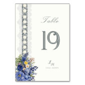 ヴィンテージレース及び真珠フローラ表番号 テーブルナンバー (裏面)