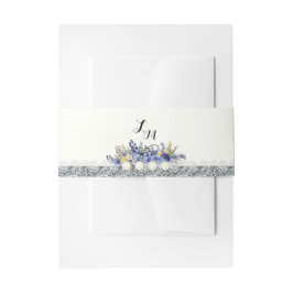 ヴィンテージレース及び真珠フローラ 招待状ベリーバンド