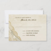 ヴィンテージレース及び結婚弓の反応 出欠カード (正面)