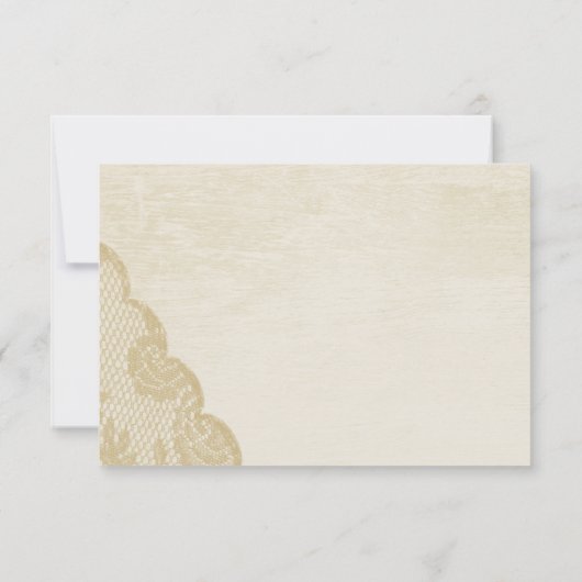 ヴィンテージレース及び結婚弓の反応 出欠カード (裏面)