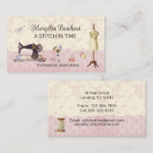 ヴィンテージレース及び裁縫用品シーストレス 名刺 (正面/裏面)