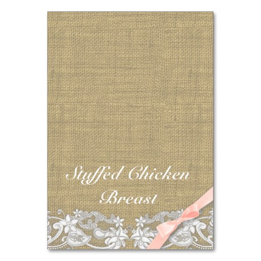 ヴィンテージレース及び赤面ボウフードテント テーブルナンバー (正面)