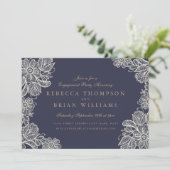 ヴィンテージレース婚約パーティ 招待状 (スタンド正面)