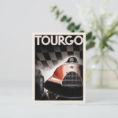 ヴィンテージレース用ポスター付き葉書プリント ポストカード (スタンド正面)