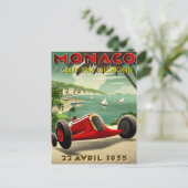 ヴィンテージレース用ポスター付き葉書 ポストカード (スタンド正面)