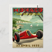 ヴィンテージレース用ポスター付き葉書 ポストカード (正面/裏面)