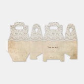 ヴィンテージレース素朴ロマンスパーティーのお願いボックス フェイバーボックス (折り畳みなし)