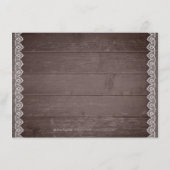 ヴィンテージレース結婚ラスピー エンクロージャーカード (裏面)