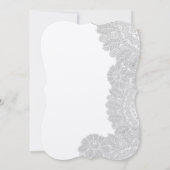 ヴィンテージレース結婚式招待状 招待状 (裏面)