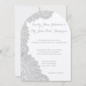 ヴィンテージレース結婚式招待状 招待状 (正面)