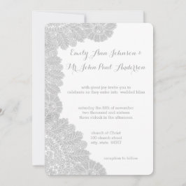 ヴィンテージレース結婚式招待状 招待状