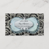 ヴィンテージレース美しいサロンファッション名刺 名刺 (裏面)