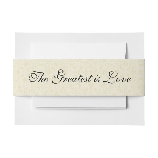 ヴィンテージレース聖なる書物、 経典クリスチャン結婚カトリック 招待状ベリーバンド (正面例)