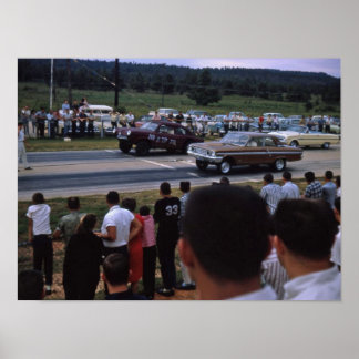 ヴィンテージレース車 ポスター