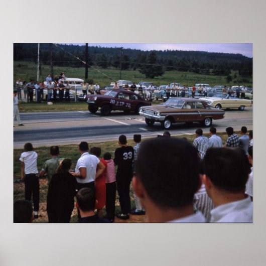 ヴィンテージレース車 ポスター (正面)