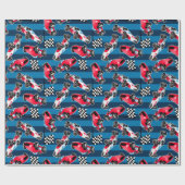 ヴィンテージレース車 ラッピングペーパー (フラット)