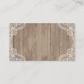 ヴィンテージレース魅力的オールドバーンベビーおむつラッフル エンクロージャーカード (裏面)