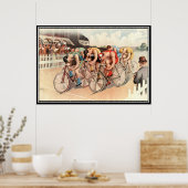 ヴィンテージレース1904ポスタープリント ポスター (キッチン)