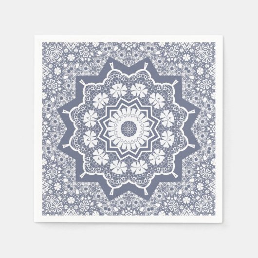 ヴィンテージレース スタンダードカクテルナプキン (正面)