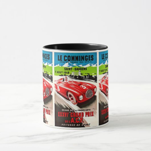ヴィンテージレース:スポーツオートレースカー マグカップ (中央)