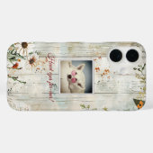 ヴィンテージレース&デイジー&フォト素朴iPhoneケース Case-Mate iPhoneケース (裏面 (横))
