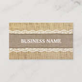 ヴィンテージレース&バーラップの名刺 名刺 (正面)