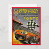 ヴィンテージレース – ポルトガルグランプリ1955ポストカード ポストカード (正面/裏面)