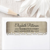 ヴィンテージレース&リネンエレガ素朴ンス住所 シール (インサイチュ)