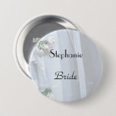 ヴィンテージレース、名前、花嫁の大きなボタンピン 缶バッジ (正面&裏面)