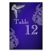 ヴィンテージレース&蝶ブルーオンブレテーブルカード テーブルナンバー (裏面)