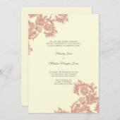 ヴィンテージレース | Poppy |結婚式招待状 招待状 (正面/裏面)