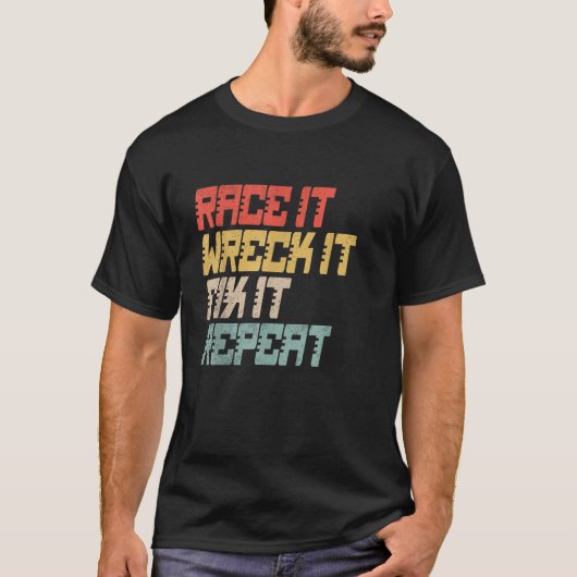 ヴィンテージレースIt難破Itを修正Repeat Racing Sei Tシャツ (正面)