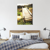 ヴィンテージレールの壁面 キャンバスプリント (インサイチュ (寝室))