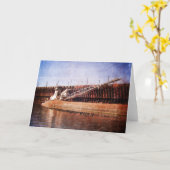 ヴィンテージレ素晴らしイクスフライター カード (黄色い花)