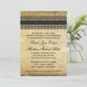 ヴィンテージレ結婚ース 招待状 (スタンド正面)