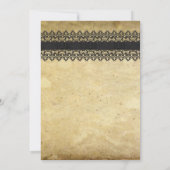 ヴィンテージレ結婚ース 招待状 (裏面)