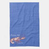 ヴィンテージレ航海のッドロブスターカスタムビーチハウス キッチンタオル (縦)