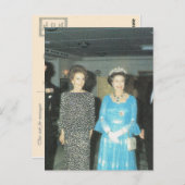 ヴィンテージロイヤリティークイーンアンドナンシーレーガン ポストカード (正面/裏面)