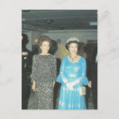 ヴィンテージロイヤリティークイーンアンドナンシーレーガン ポストカード (正面)