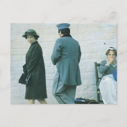 ヴィンテージロイヤリティ、クイーン訪問フォートサントル ポストカード (正面)