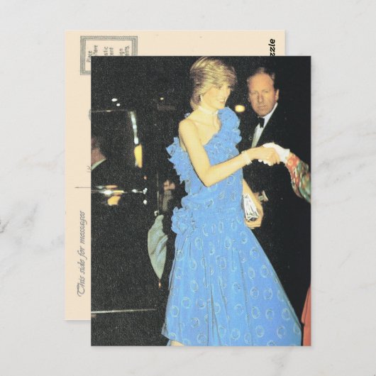 ヴィンテージロイヤリティ、ダイアナでのファッションショー ポストカード (正面/裏面)