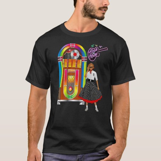 ヴィンテージロカビリージュークボックス1 Tシャツ (正面)