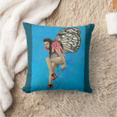 ヴィンテージロカビリー妖精スロークッション クッション (ブランケット)