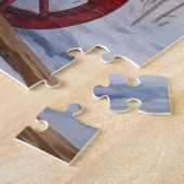 ヴィンテージログホームクリスマスベジタブルスタンド ジグソーパズル (側面)